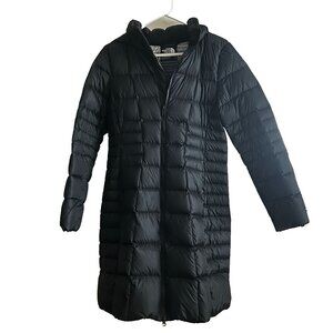 The North Face Long Parka Black Goose Down Puffer Coat Jacket with Hood